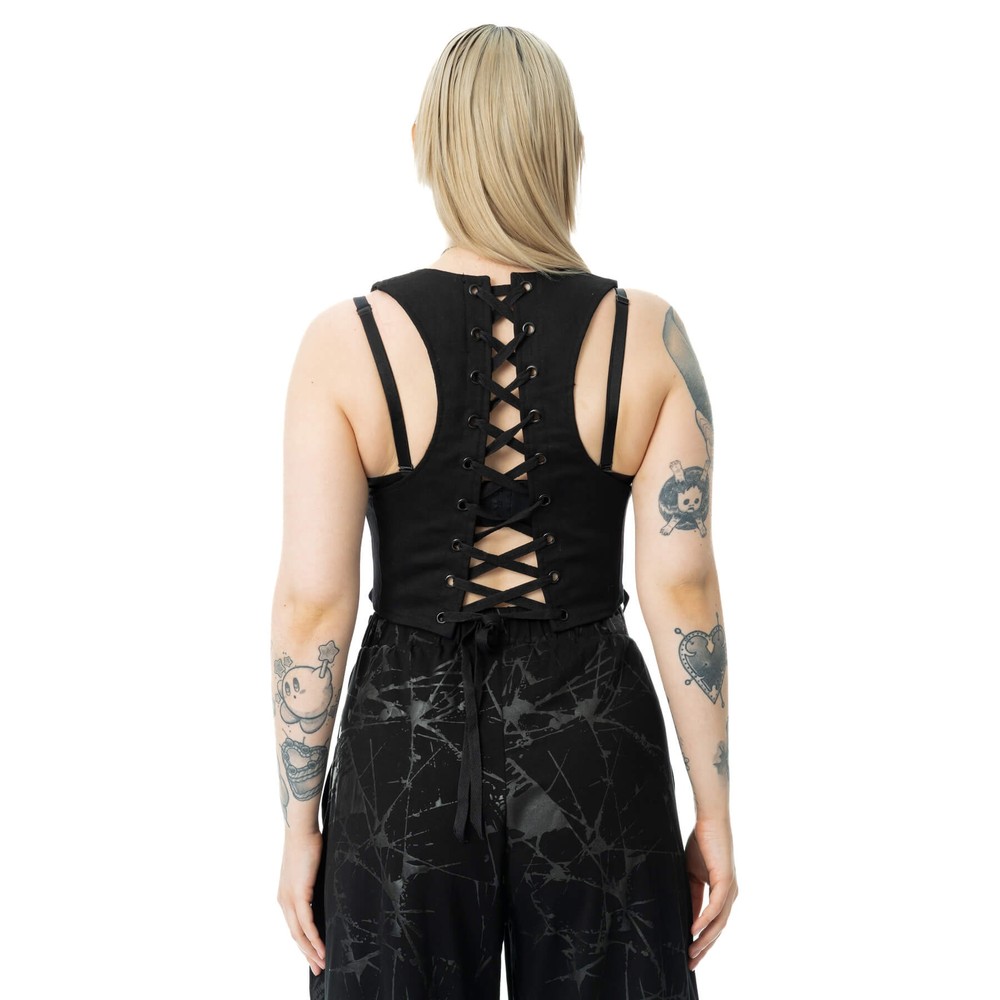 Chemical Black - Rowena Sleeveless top - Black